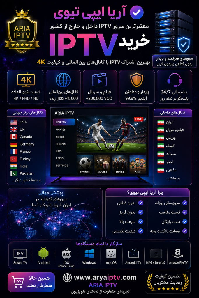 خرید IPTV خارجی با کانال‌های بین‌المللی